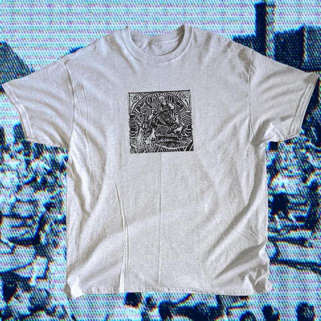 Custom Men's T-shirt - Grey/Multi - XXL on Productcaster.