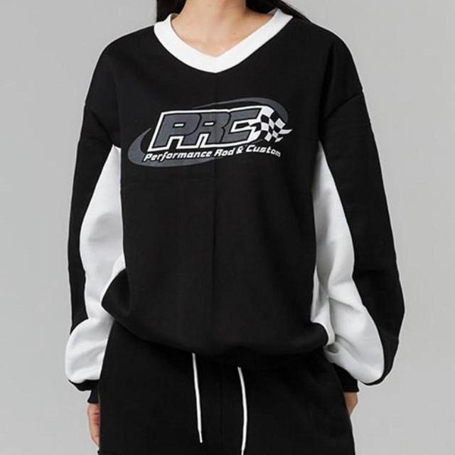 Women's Sweatshirt - Black/White - 10 on Productcaster.