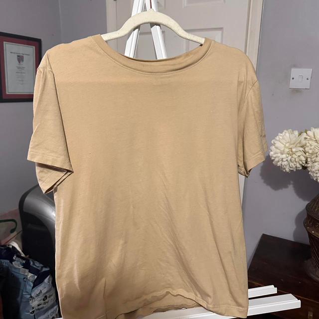 H&M Women's T-shirt - Tan/Gold - S on Productcaster.