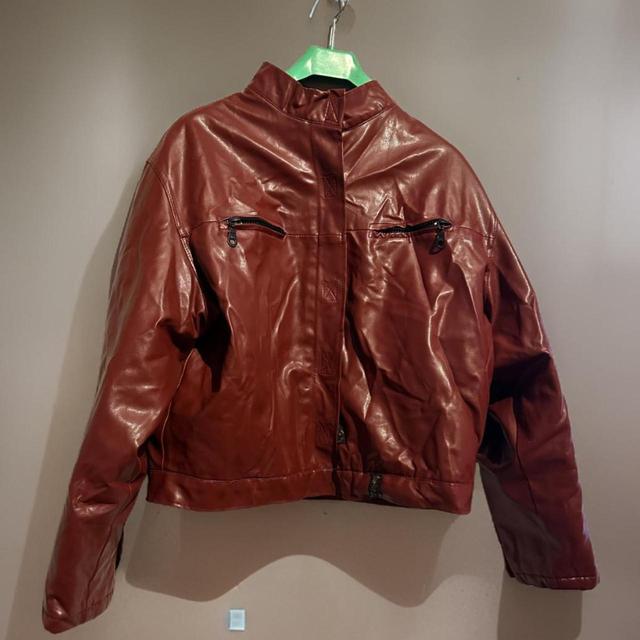 Men's Jacket - Burgundy - M on Productcaster.