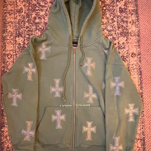 Men's Hoodie - Green/Multi - S on Productcaster.