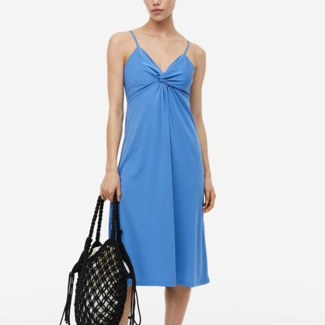 H&M Women's Slip Dress - Blue - L on Productcaster.