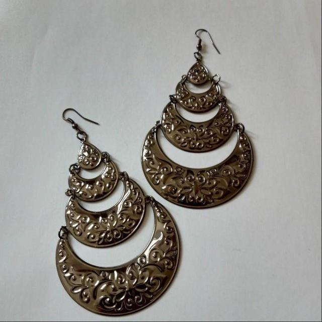 Women's Earrings - Silver on Productcaster.