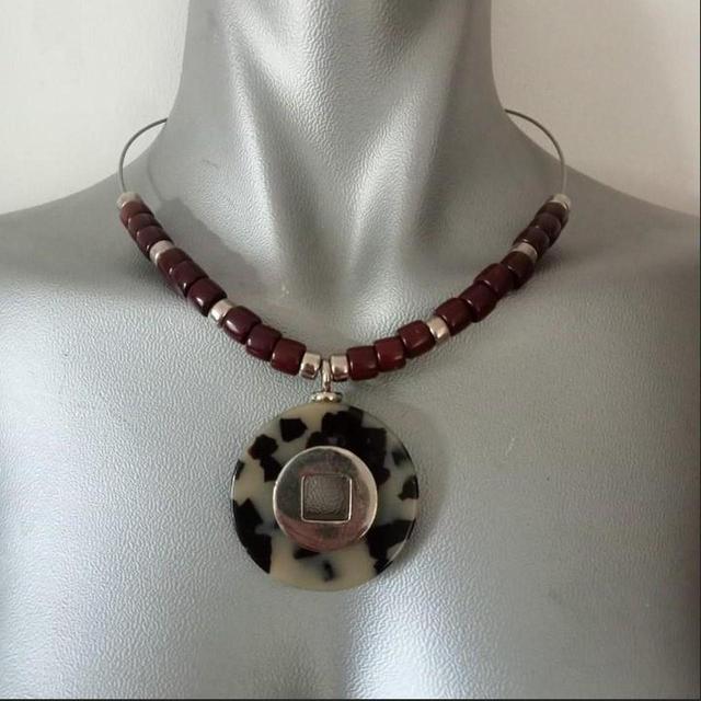 Preloved Women's Necklace - Brown on Productcaster.