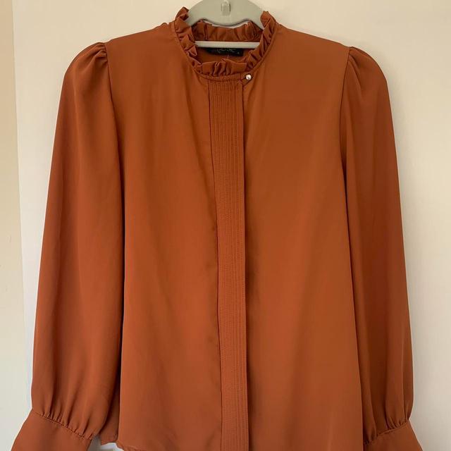 Vintage Women's Blouse - Orange - 12 on Productcaster.