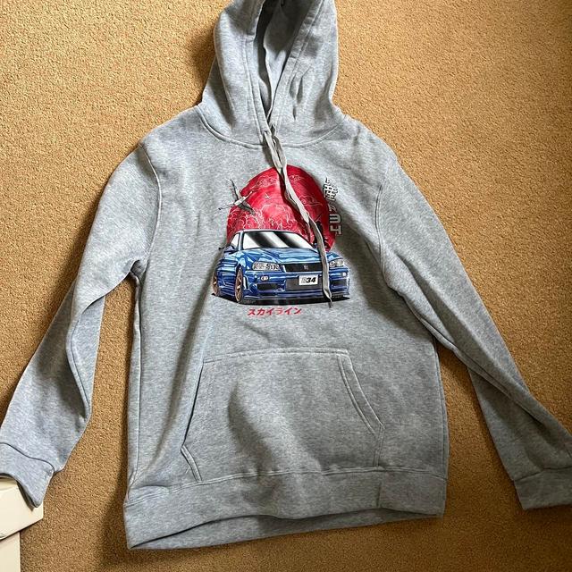 Men's Hoodie - Grey - L on Productcaster.