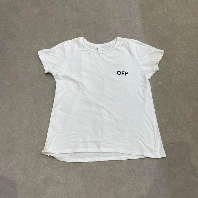 Off-White Men's T-shirt - White - S on Productcaster.