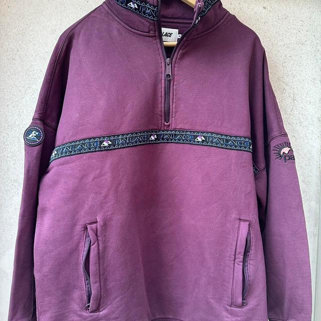 Palace Men's Sweatshirt - Purple - M on Productcaster.