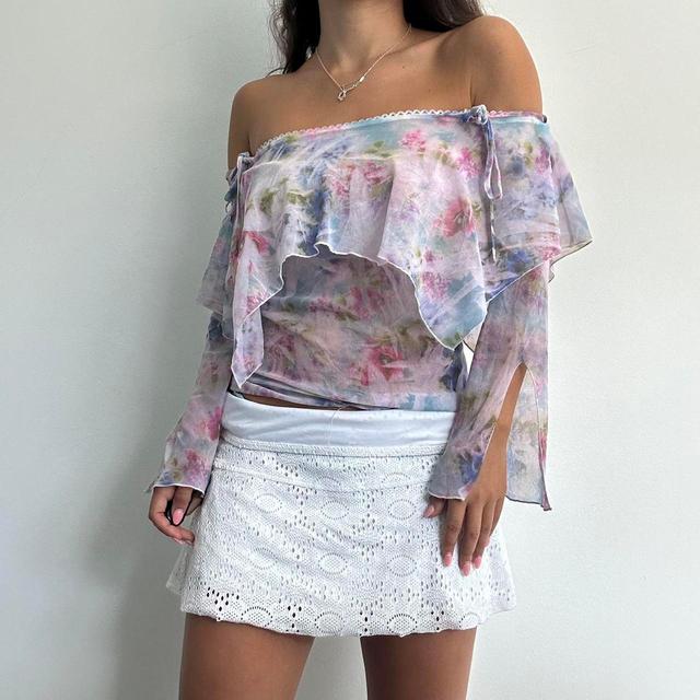 Deadstock Women's Crop top - Pink/Multi - S on Productcaster.