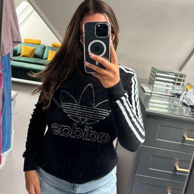 Adidas Women's Sweatshirt - Black - 8 on Productcaster.