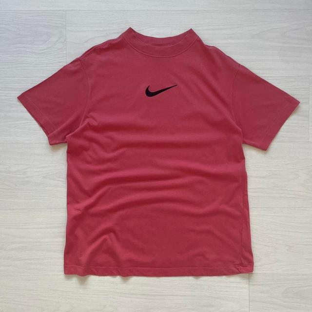 Nike Men's T-shirt - Pink/Red - M on Productcaster.