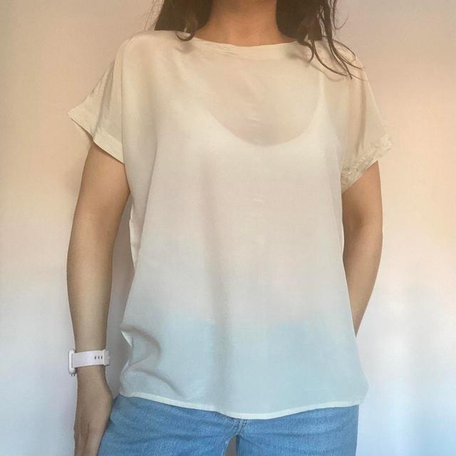 Vintage Women's Shirt - Cream - L on Productcaster.