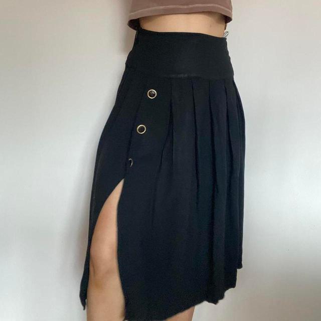 Vintage Women's Midi Skirt - Black - 28" on Productcaster.