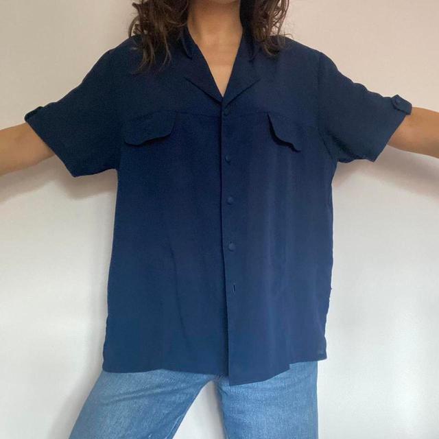 Vintage Women's Shirt - Navy - L on Productcaster.