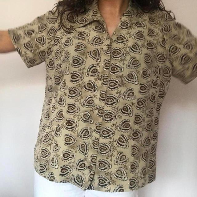 Vintage Women's Shirt - Brown - L on Productcaster.