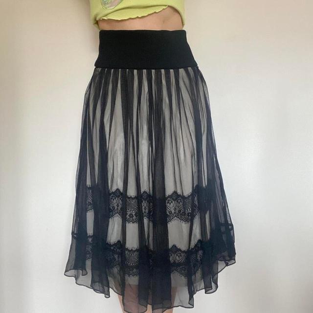 Vintage Women's Midi Skirt - Black - S on Productcaster.