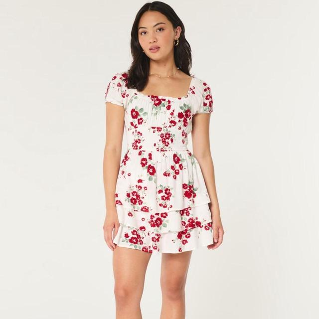 Hollister Co. Women's Dress - White/Red - 6 on Productcaster.