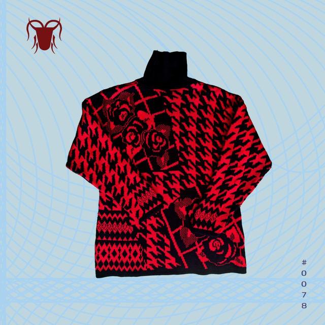 Vintage Women's Jumper - Multi/Red - 10 on Productcaster.