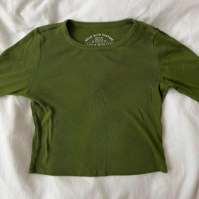 Urban Outfitters Women's Shirt - Green - M on Productcaster.