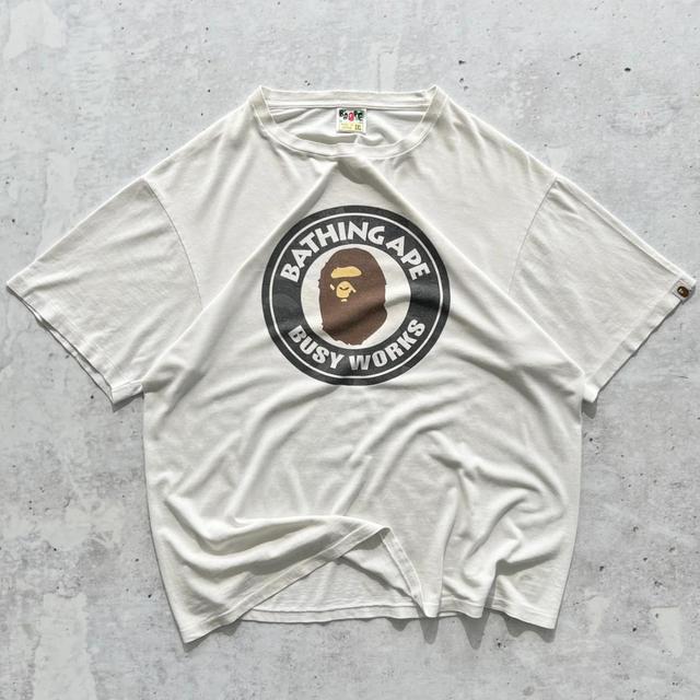 BAPE Men's T-shirt - White - XL on Productcaster.