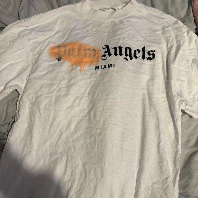 Palm Angels Women's T-shirt - White - XS on Productcaster.