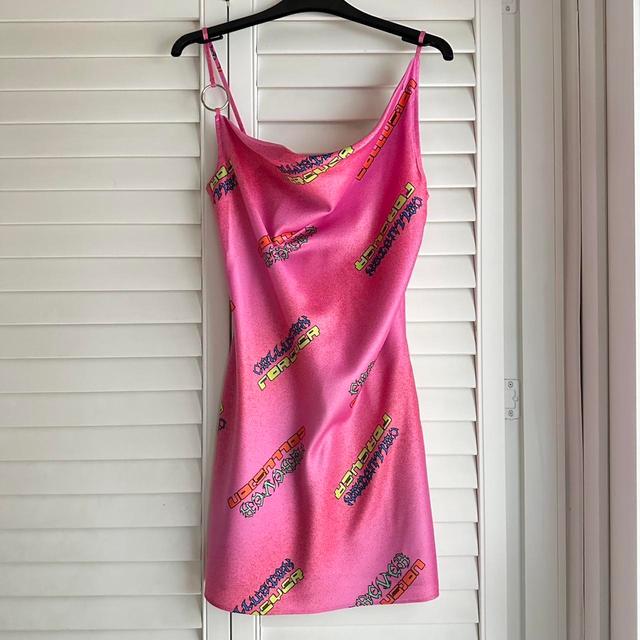 Collusion Women's Slip Dress - Pink/Multi - 10 on Productcaster.