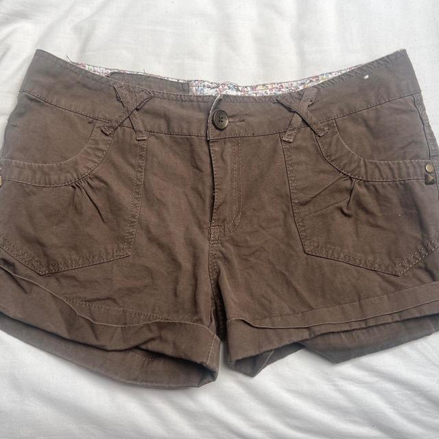 Denim & Co. Women's Shorts - Brown - UK 8 on Productcaster.