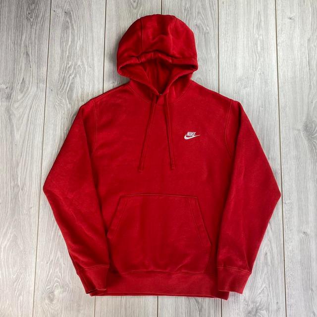 Nike Men's Hoodie - Red - S on Productcaster.