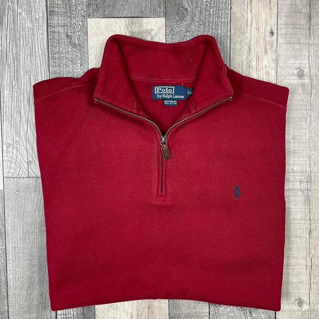 Ralph Lauren Men's Sweatshirt - Red - XL on Productcaster.