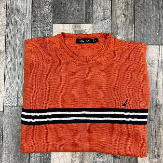 Nautica Men's Jumper - Orange - M on Productcaster.