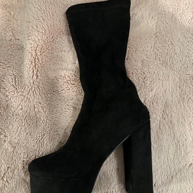 PrettyLittleThing Women's Platform Boots - Black - UK 5.5 on Productcaster.