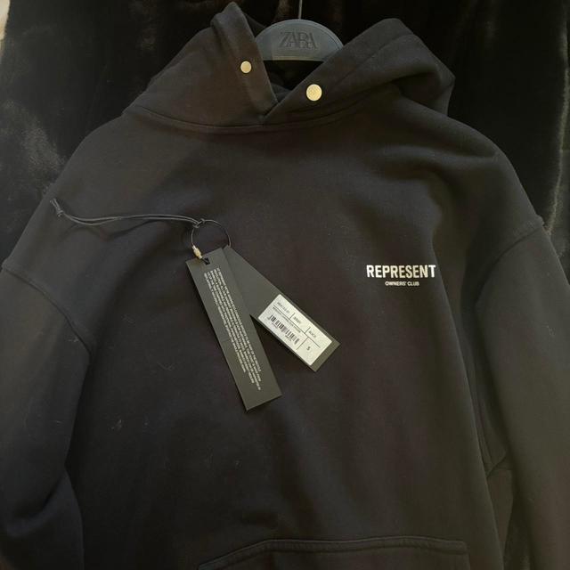 Represent Men's Hoodie - Black - S on Productcaster.