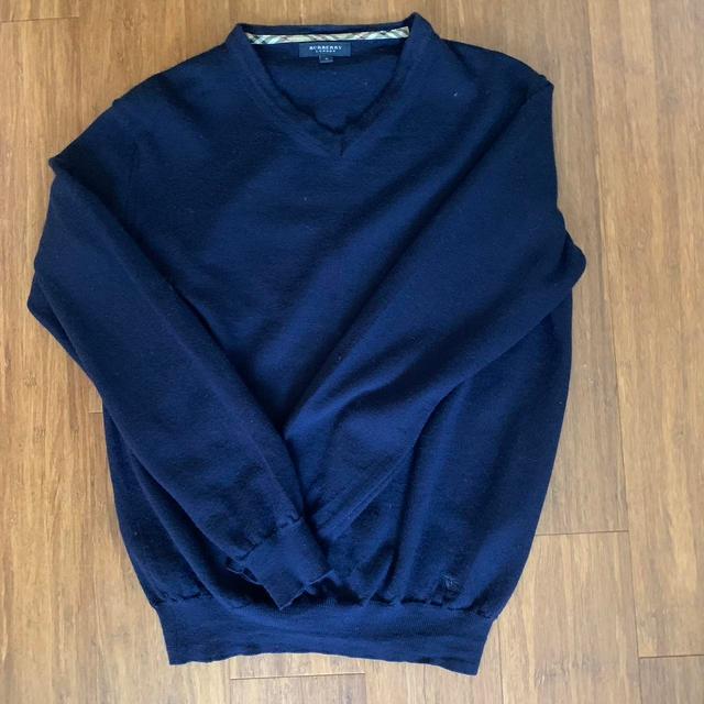 Burberry Women's Jumper - Navy/Blue - S on Productcaster.