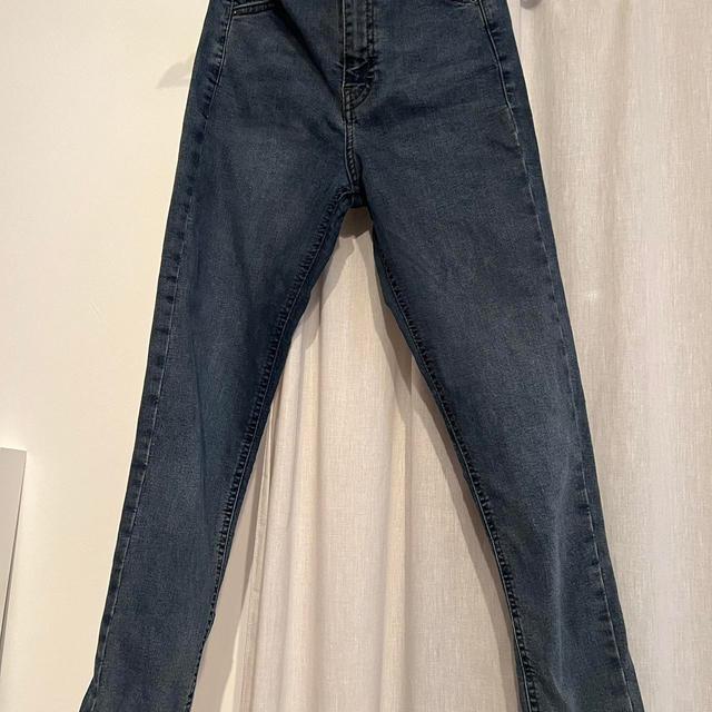 Topshop Women's Jeans - Blue/Navy - UK 26 on Productcaster.