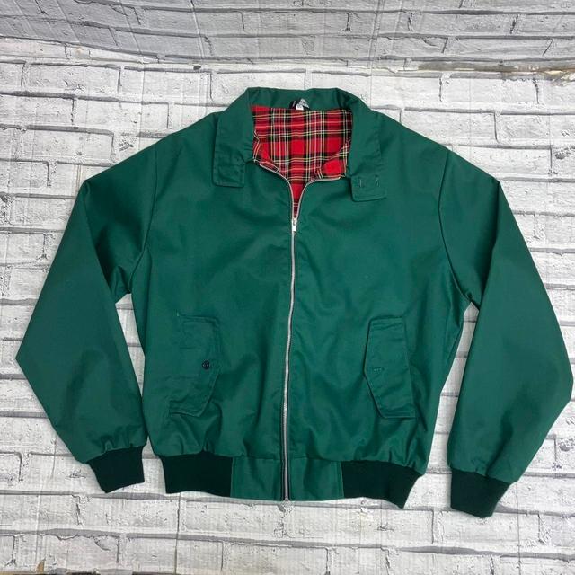 Preloved Men's Bomber Jacket - Green - XL on Productcaster.