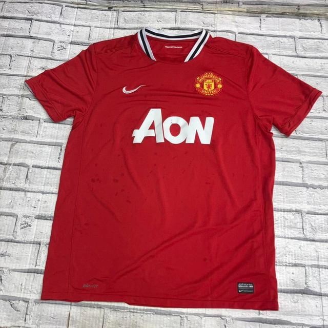 Manchester United F.C. Men's T-shirt - Red/Black - XL on Productcaster.