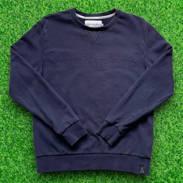 Calvin Klein Jeans Men's Sweatshirt - Navy - S on Productcaster.