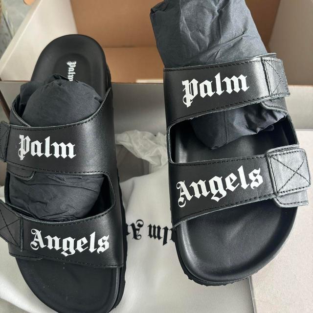 Palm Angels Women's Sandals - Black - UK 4 on Productcaster.