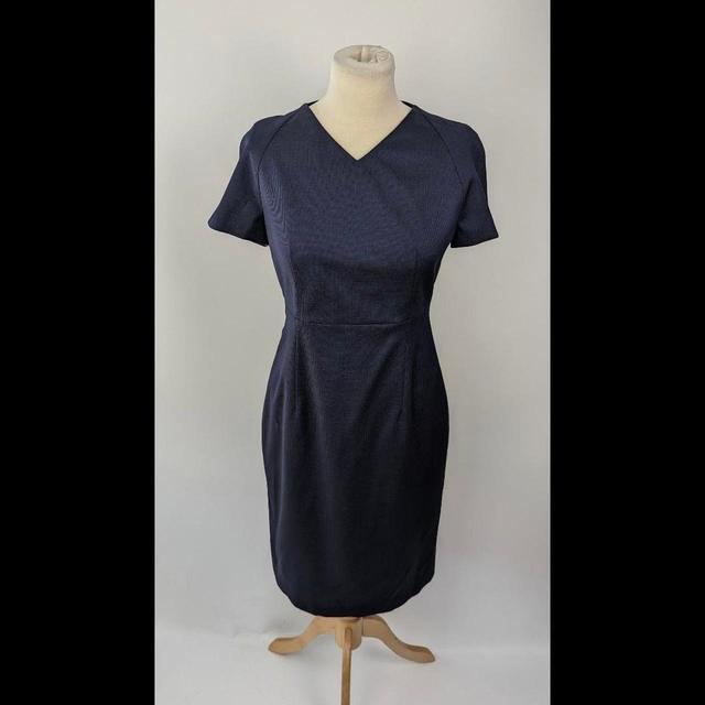 Hugo Boss Women's Midi Dress - Blue - 8 on Productcaster.