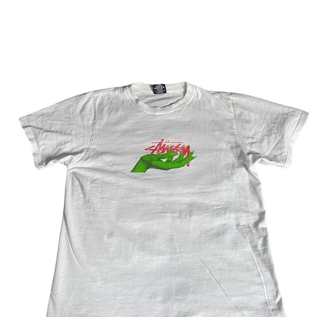 Stüssy Men's T-shirt - White - S on Productcaster.