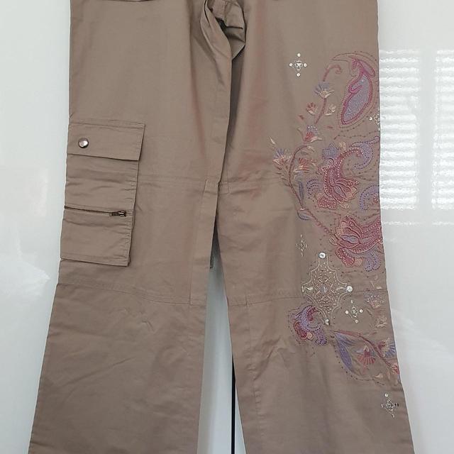 Women's Straight leg Cargo Trousers - Tan - UK 12 on Productcaster.