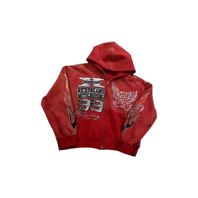 Men's Hoodie - Red - XL on Productcaster.