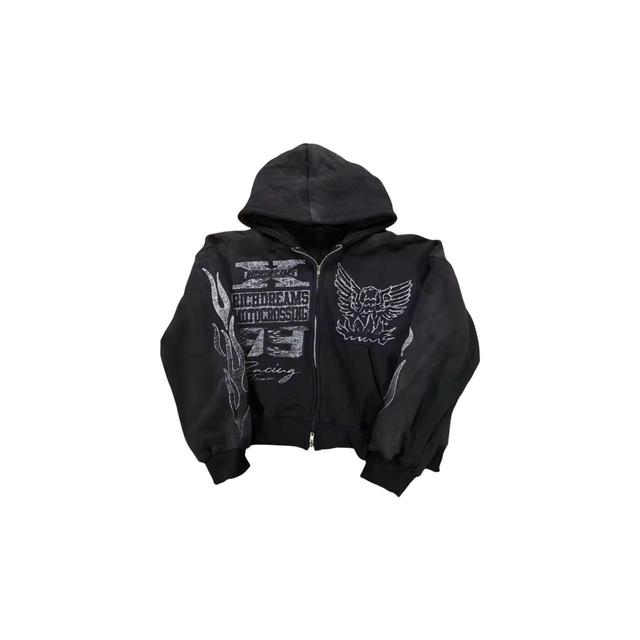 Men's Hoodie - Black - S on Productcaster.