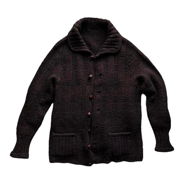 Unique Vintage Women's Cardigan - Brown - L on Productcaster.