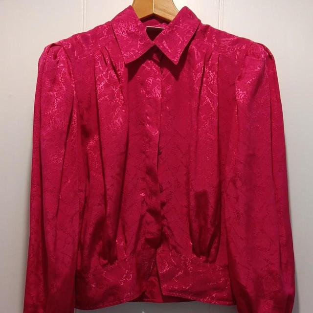 Vintage Women's Blouse - Pink - 10 on Productcaster.