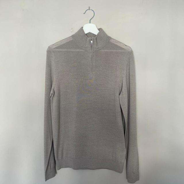 Reiss Men's Jumper - Cream/Tan - S on Productcaster.