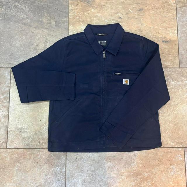 Carhartt Men's Bomber Jacket - Navy/Blue - S on Productcaster.