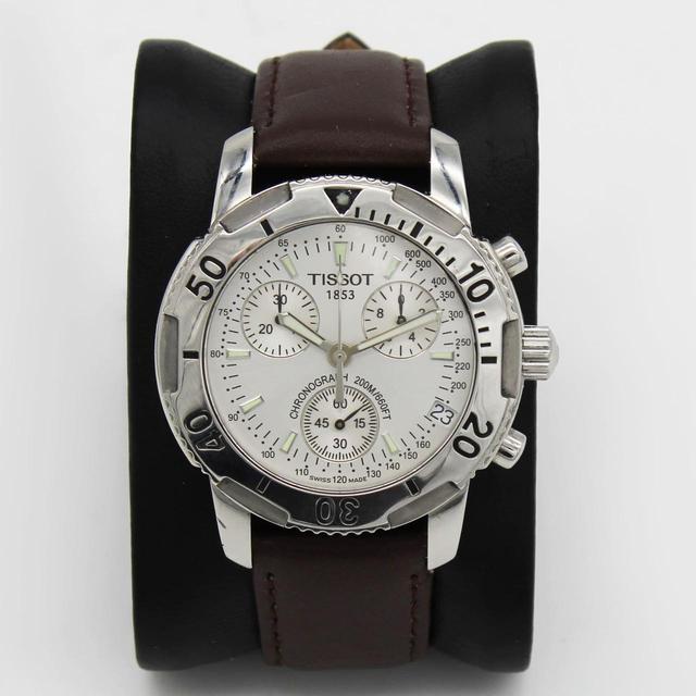 Tissot Men's Analogue Watch - Silver/Black on Productcaster.