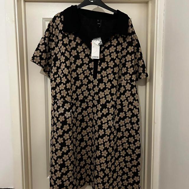 Cider Women's A-line Dress - Black/Multi - 3XL on Productcaster.