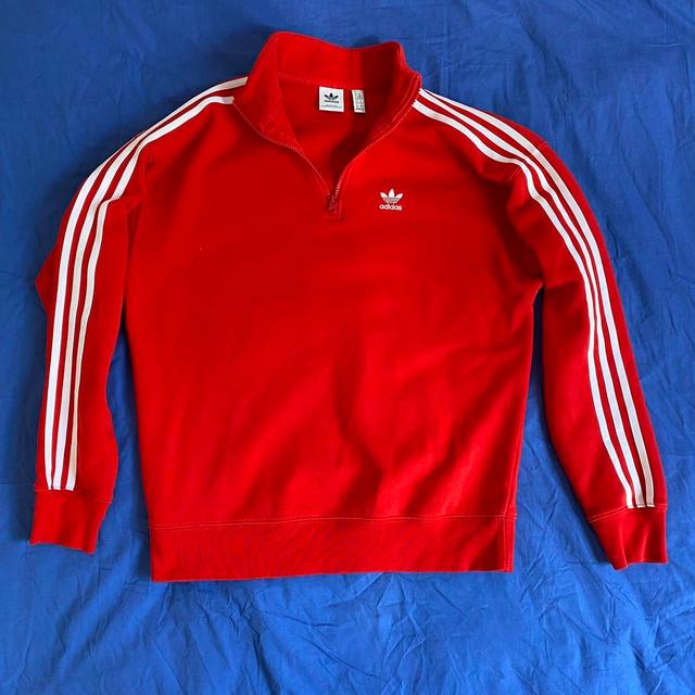 Adidas Women's Sweatshirt - Red - XS on Productcaster.